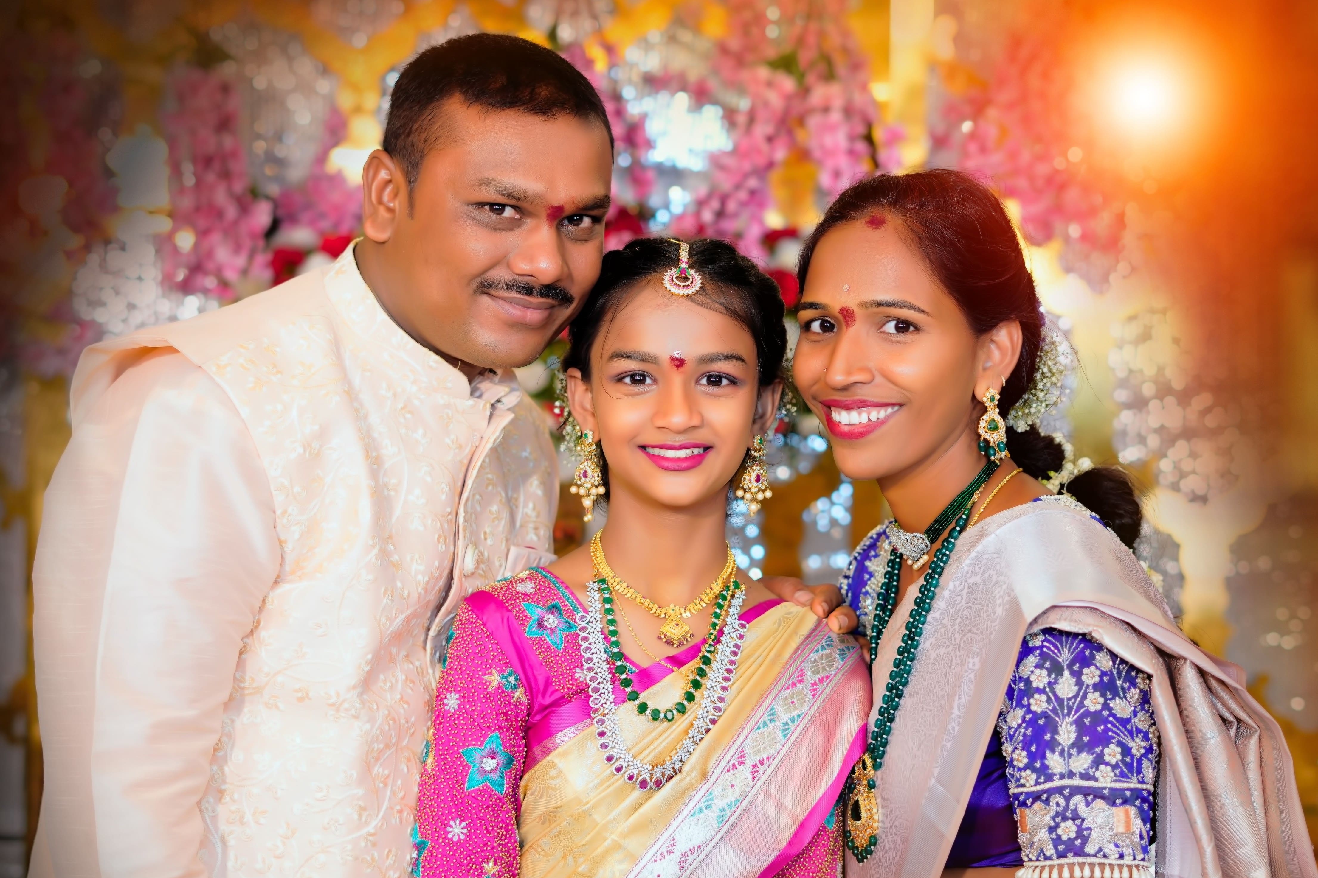 A snow-covered village with Christmas decorations